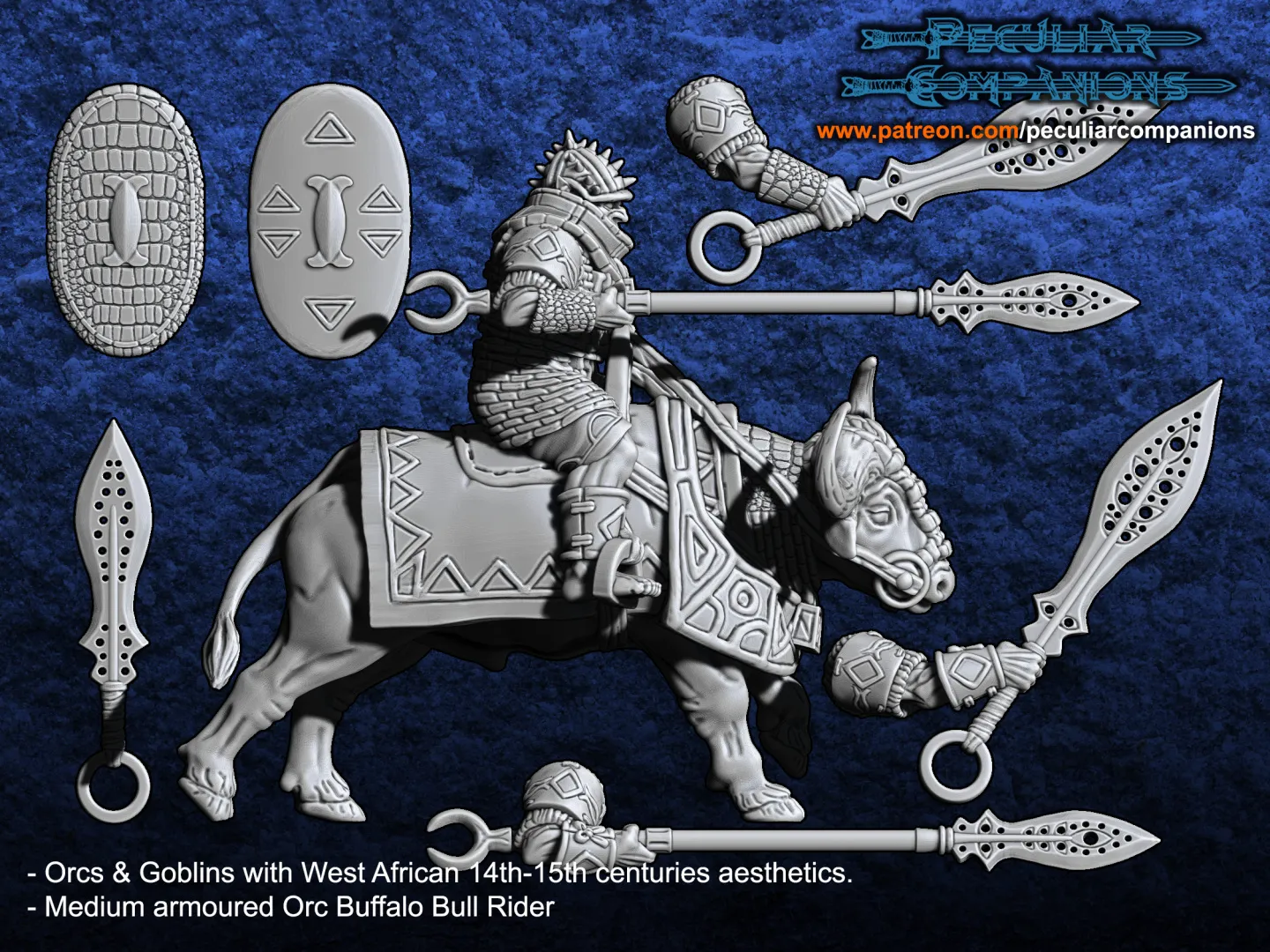 Ork Büffel-Kavallerie (5 Modelle) Ork Büffel-Kavallerie (5 Modelle)
